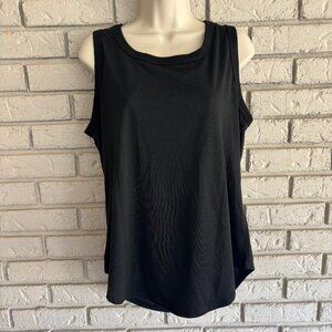 Sunbs Women's Black Sleeveless Athletic Tank Top Size L NWT